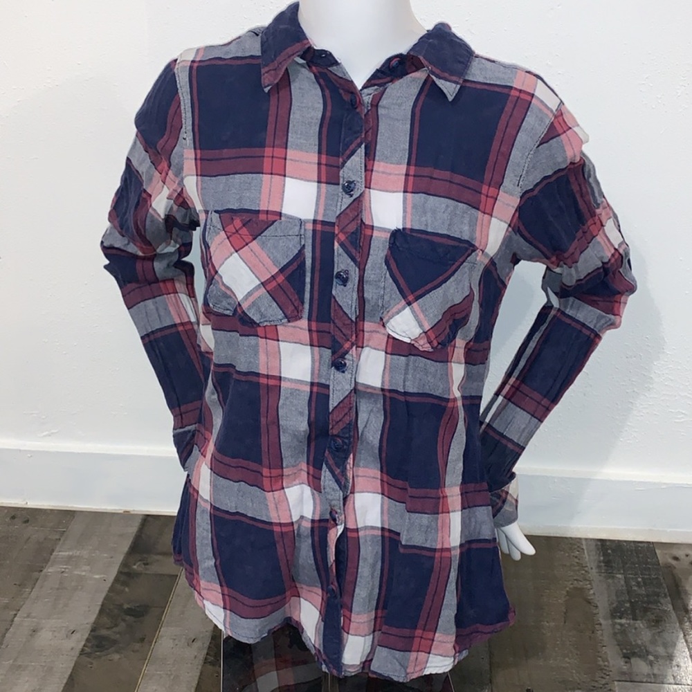 Maurices Plaid Button Up Flannel